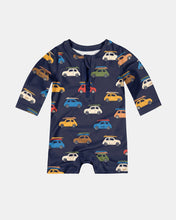 Load image into Gallery viewer, Swim Onesie L/S Pirate Wave Buggies
