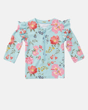 Load image into Gallery viewer, Swim Rashie L/S Twinkle Aqua Garden
