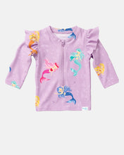 Load image into Gallery viewer, Swim Rashie L/S Twinkle Princess Mermaid
