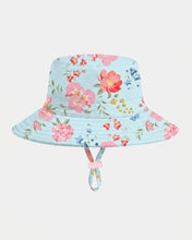Load image into Gallery viewer, Swim Sunhat Twinkle Aqua Garden
