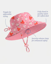 Load image into Gallery viewer, Swim Sunhat Twinkle Strawberry
