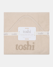 Load image into Gallery viewer, Toshi Hooded Baby Bath Towel Yummy Oatmeal
