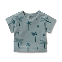 Load image into Gallery viewer, Palm Days Organic Tee.Blue
