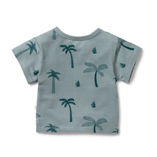 Load image into Gallery viewer, Palm Days Organic Tee.Blue
