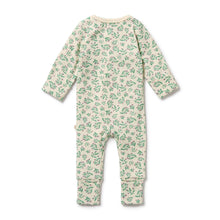 Load image into Gallery viewer, Periwinkle Organic Zipsuit with Feet

