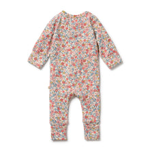 Load image into Gallery viewer, Summer Bloom Organic Zipsuit with Feet

