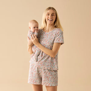 Summer Bloom Organic Zipsuit with Feet