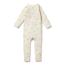 Load image into Gallery viewer, Bee Mine Organic Zipsuit with Feet
