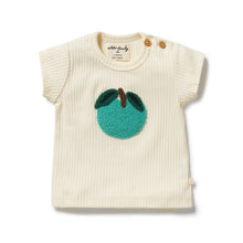 Load image into Gallery viewer, Apple Papple Embroidered Organic Tee
