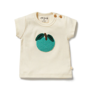 Apple Papple Embroidered Organic Tee