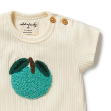 Load image into Gallery viewer, Apple Papple Embroidered Organic Tee
