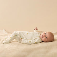 Load image into Gallery viewer, Piney Pals Organic Pointelle Zipsuit with Feet
