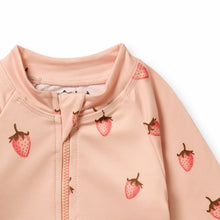 Load image into Gallery viewer, Strawberry Kisses Long Sleeved Swimsuit
