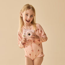 Load image into Gallery viewer, Strawberry Kisses Long Sleeved Swimsuit
