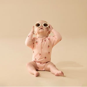 Strawberry Kisses Long Sleeved Swimsuit
