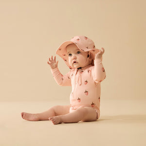 Strawberry Kisses Long Sleeved Swimsuit