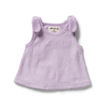 Load image into Gallery viewer, Lavender Shells Organic Terry Singlet
