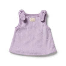 Load image into Gallery viewer, Lavender Shells Organic Terry Singlet
