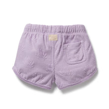 Load image into Gallery viewer, Lavender Shells Organic Terry Tie Short
