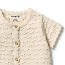 Load image into Gallery viewer, Milk Cloud Organic Knitted Chevron Growsuit
