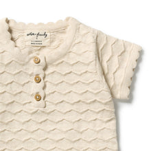 Load image into Gallery viewer, Milk Cloud Organic Knitted Chevron Bodysuit
