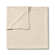 Load image into Gallery viewer, Milk Cloud Organic Knitted Chevron Blanket
