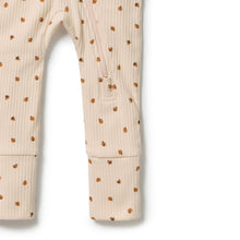 Load image into Gallery viewer, Little Lady Bugs Organic Zipsuit with Feet
