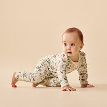 Load image into Gallery viewer, Sweet Bloom Organic Zipsuit with Feet
