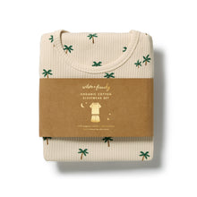 Load image into Gallery viewer, Tiny Palm Organic Short Sleeved Pyjamas
