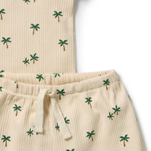 Load image into Gallery viewer, Tiny Palm Organic Short Sleeved Pyjamas
