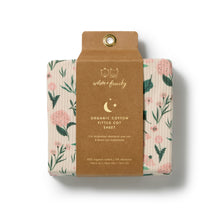 Load image into Gallery viewer, Sweet Bloom Organic Cot Sheet
