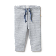 Load image into Gallery viewer, Organic Stripe Rib Legging Rain Drop
