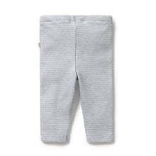 Load image into Gallery viewer, Organic Stripe Rib Legging Rain Drop
