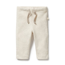 Load image into Gallery viewer, Organic Stripe Rib Legging Oatmeal
