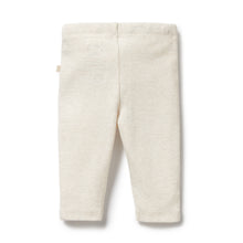 Load image into Gallery viewer, Organic Stripe Rib Legging Oatmeal
