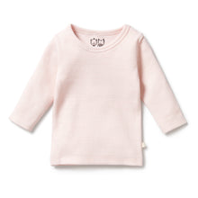 Load image into Gallery viewer, Organic Stripe Rib Long Sleeved Top Cantaloupe
