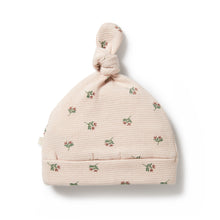 Load image into Gallery viewer, Emily Floral Organic Waffle Knot Hat
