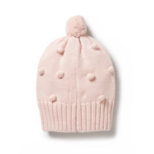 Load image into Gallery viewer, Pink Knitted Bauble Hat
