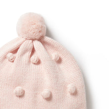 Load image into Gallery viewer, Pink Knitted Bauble Hat
