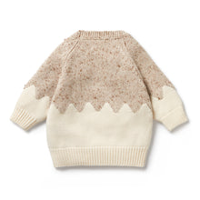 Load image into Gallery viewer, Almond Fleck Knitted Jacquard Jumper
