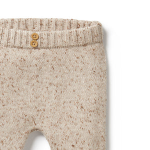 Almond Fleck Knitted Legging