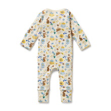 Load image into Gallery viewer, Daisy Mae Organic Zipsuit With Feet
