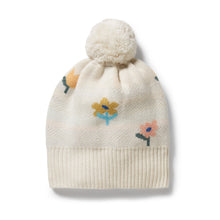 Load image into Gallery viewer, Flower Pop Organic Knitted Jacquard Hat
