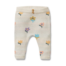 Load image into Gallery viewer, Flower Pop Organic Knitted Jacquard Legging

