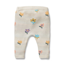 Load image into Gallery viewer, Flower Pop Organic Knitted Jacquard Legging
