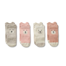 Load image into Gallery viewer, Girls Organic 4 Pack Baby Socks
