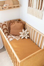 Load image into Gallery viewer, Organic Cot Sheet: Rainbow Ivory Umber
