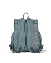 Load image into Gallery viewer, Signature Nappy Backpack - Stone Blue Faux Leather | default

