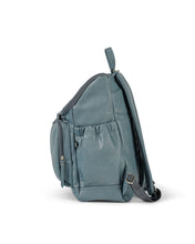 Load image into Gallery viewer, Signature Nappy Backpack - Stone Blue Faux Leather | default
