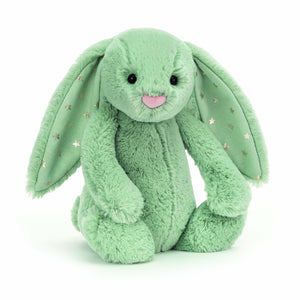 Jellycat Bashful Sparklet Bunny Medium Green 31x12x15cm